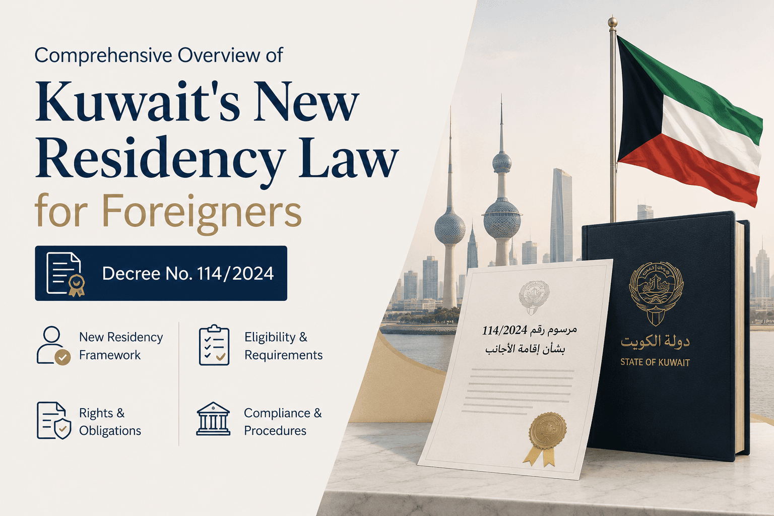Comprehensive Overview of Kuwait's New Residency Law for Foreigners (Decree No. 114/2024)