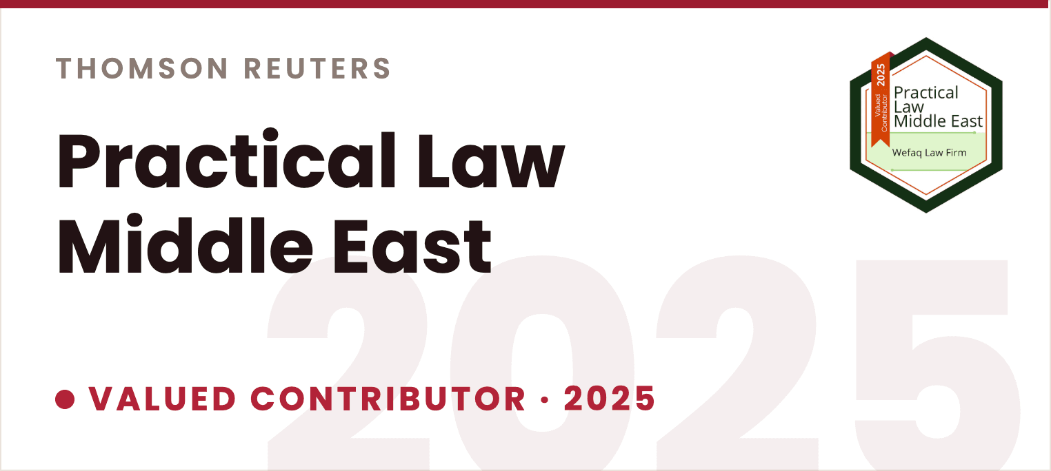 Practical Law Middle East – Valued Contributor 2025